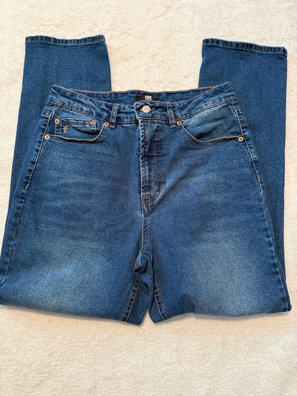 Frye Dark Blue Straight-Leg Women's Jeans